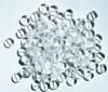 100 6x3mm Transparent Crystal Disk Beads